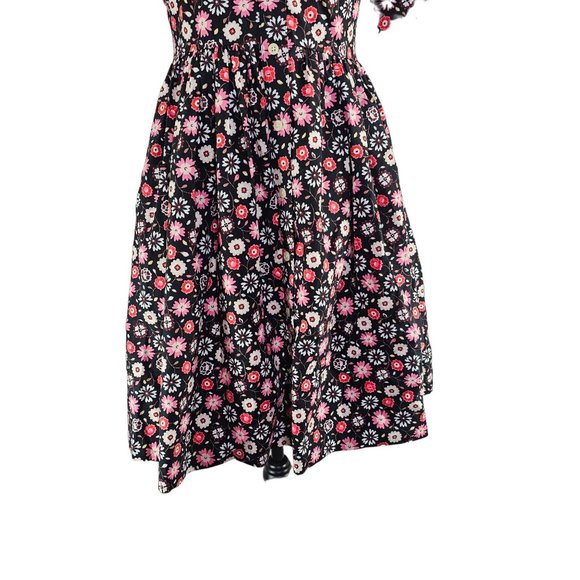 Kate Spade baja bound mini casa floral black shirt dress Size 0 - Picture 4 of 16